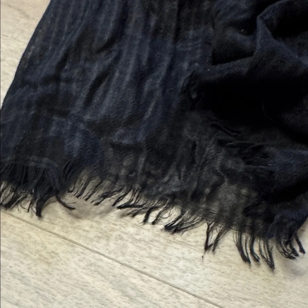Charming Charlie Black Sheer Scarf